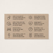 Premium Kraft Botox Injectie Kaart (Achterkant)