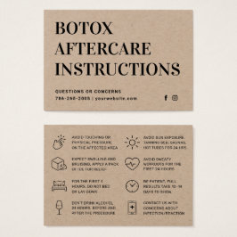 Premium Kraft Botox Injectie Nazorg Kaart