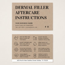 Premium Kraft Dermal Filler Natercare Advice Kaart