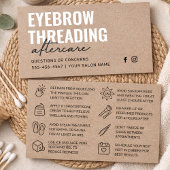 Premium Kraft Eenvoudige Wenkbrauw Threading Nazor Visitekaartje