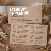 Premium Kraft Eenvoudige Wenkbrauw Threading Nazor Visitekaartje