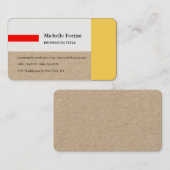 Premium Kraft Elegant Plain Minimalist Visitekaartje (Voorkant / Achterkant)