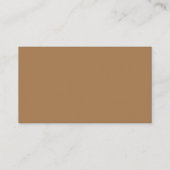 Premium Kraft Elegant Plain Simple Minimalist Visitekaartje (Achterkant)