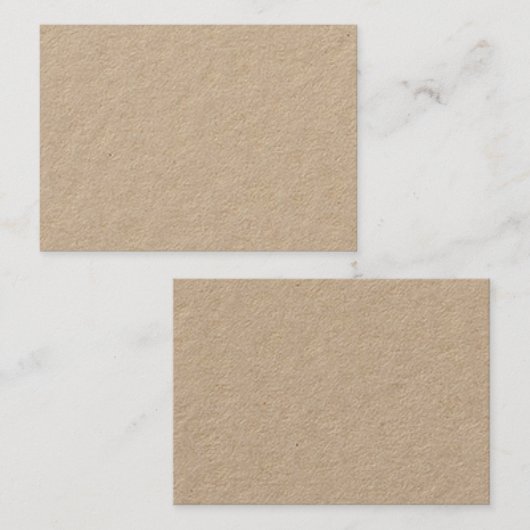 Premium Kraft Mighty Visitekaartje (Voorkant / Achterkant)