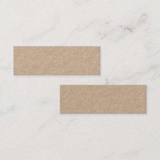 Premium Kraft Mini Visitekaartje (Voorkant / Achterkant)