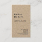 Premium - Kraft Modern - minimalistische professio Visitekaartje (Voorkant)