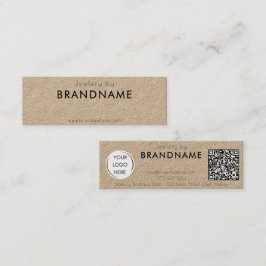 Premium Kraft natuurpapier, QR-code Visitekaartje