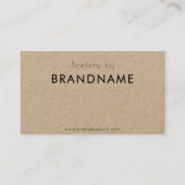 Premium Kraft natuurpapier, QR-code Visitekaartje (Voorkant)