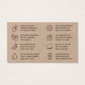 Premium Kraft Ombre Powder Brows Nazorg Visitekaartje (Achterkant)