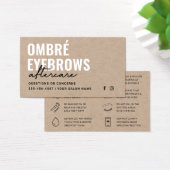 Premium Kraft Ombre Powder Brows Nazorg Visitekaartje (Bureau)