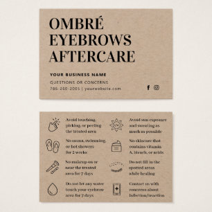 Premium Kraft Ombre Powder Brows Nazorg Visitekaartje