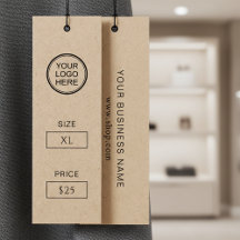 Premium Kraft Prijskaartje Voor Handgemaakte Mode
