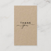 Premium Kraft QR Code Google Review Visitekaartje (Achterkant)