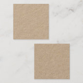 Premium Kraft Square Visitekaartje (Voorkant / Achterkant)