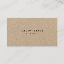 Premium Kraft Trendy Minimalist Professional Visitekaartje