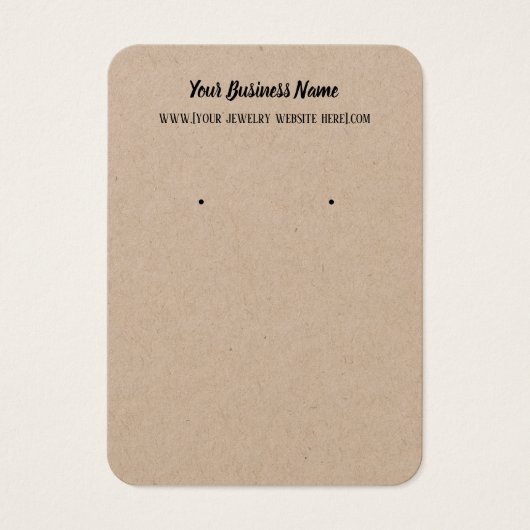 Premium - Kraft - visitekaartjes (Voorkant)