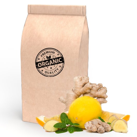 Premium kwaliteit biologisch product rubberstempel