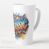 Premium kwaliteit heren latte mok (Rechterhoek)