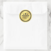 Premium kwaliteit ronde sticker (Tas)