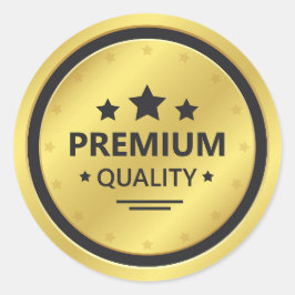 Premium kwaliteit ronde sticker