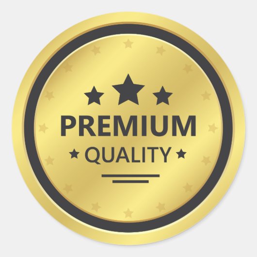Premium kwaliteit ronde sticker (Voorkant)