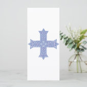 Premium Lapis Blauwe Koptische Kruiskunst (Staand voorkant)