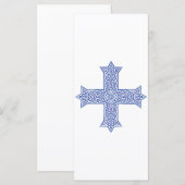 Premium Lapis Blauwe Koptische Kruiskunst (Voorkant / Achterkant)