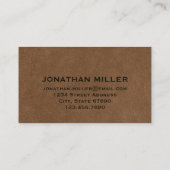 Premium leder Gold-monogram Visitekaartje (Achterkant)