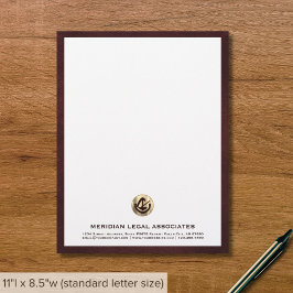 Premium Legal-Theme Business Letterhead Briefhoofd