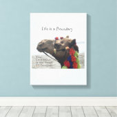 Premium Leven is een Canvas met een Rand (Glans) Afdruk (Insitu (Houten vloer))