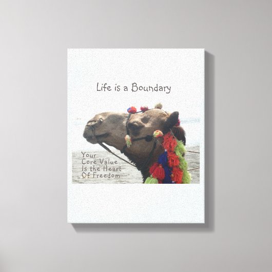 Premium Leven is een Canvas met een Rand (Glans) Afdruk (Voorkant)