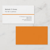 Premium Linen Black White Plain minimalistisch Visitekaartje (Voorkant / Achterkant)