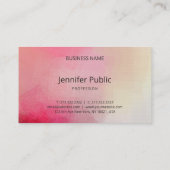 Premium - Linen Luxury - persoonlijke handgeschrev Visitekaartje (Achterkant)