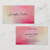 Premium - Linen Luxury - persoonlijke handgeschrev Visitekaartje (Voorkant / Achterkant)