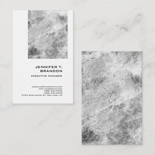 Premium - Linen - minimalistisch laagje moderne, p Visitekaartje (Voorkant / Achterkant)