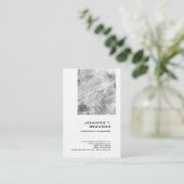 Premium - Linen - minimalistisch laagje moderne, p Visitekaartje (Staand voorkant)