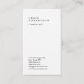 Premium - Linen minimalistisch laagje moderne rend Visitekaartje (Voorkant)