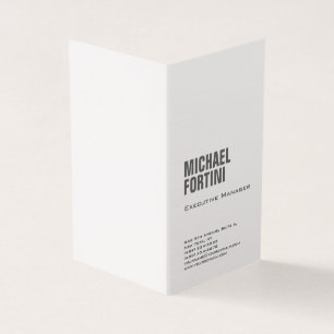 Premium linen minimalistisch modern, vet en glad visitekaartje