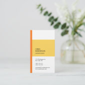 Premium - Linen - minimalistisch modern Visitekaartje (Staand voorkant)