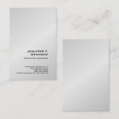 Premium - Linen - minimalistisch platte, moderne z Visitekaartje (Voorkant / Achterkant)