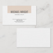 Premium Linen Modern Plain Simple Minimalist Visitekaartje (Voorkant / Achterkant)