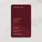 Premium Linen Ocean Japanese Size Gold Text Luxe Visitekaartje (Achterkant)