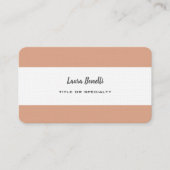 Premium - Linen Professional Modern minimalistisch Visitekaartje (Voorkant)