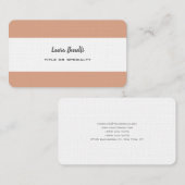 Premium - Linen Professional Modern minimalistisch Visitekaartje (Voorkant / Achterkant)