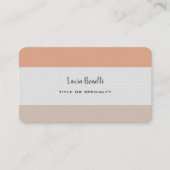 Premium Linen Professional, moderne, minimalistisc Visitekaartje (Voorkant)