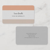 Premium Linen Professional, moderne, minimalistisc Visitekaartje (Voorkant / Achterkant)