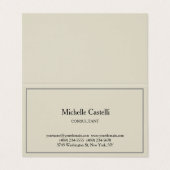 Premium Linen Professional, uniek, klassiek eenvou Visitekaartje (Buitenkant ongevouwen)