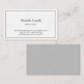 Premium Linen Professional, uniek, klassiek eenvou Visitekaartje (Voorkant / Achterkant)