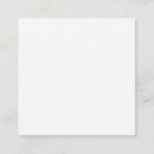 Premium Linen Square Visitekaartje (Voorkant)