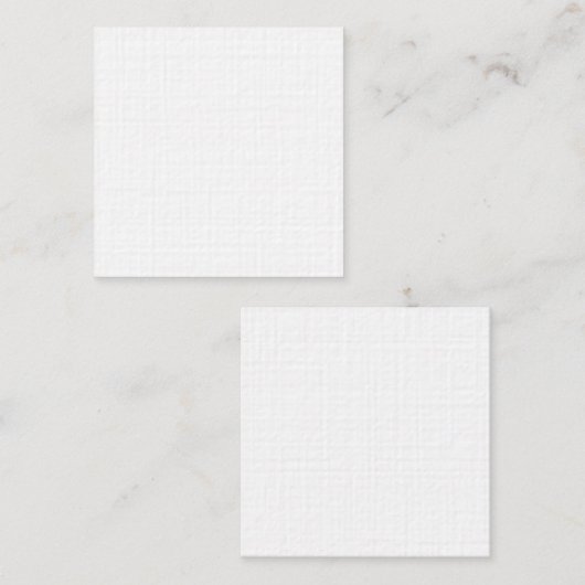Premium Linen Square Visitekaartje (Voorkant / Achterkant)